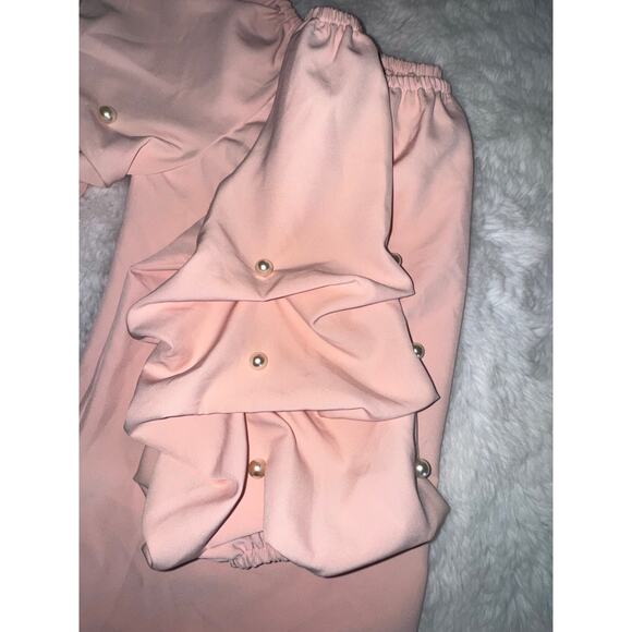 MSK Elegant Pink Off-Shoulder XL - Picture 8 of 8